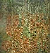 Gustav Klimt bondgard med bjorkar Germany oil painting artist